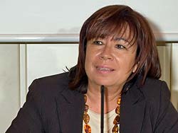  Cristina Narbona, ministra de Medio Ambiente.