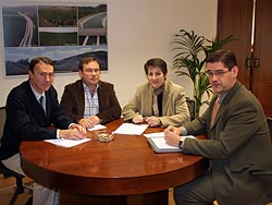  Carlos Irujo, Jesús Irazola, Begoña Sanzberro y Andrés Eciolaza.
