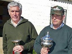  Domingo Ródenas y Ángel Núñez, campeón y subcampeón de España de Perdiz con Reclamo.