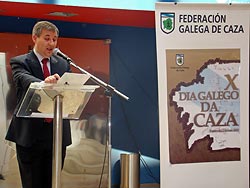  El Presidente de la Federación Galega, José María Gómez Cortón, daba por clausurada la décima edición del Día Galego de la Caza.