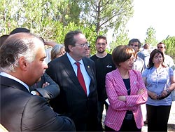  La Ministra, Elena Espinosa, junto al Ministro del Ambiente, de Ordenación del Territorio y de Desarrollo Regional de Portugal, Francisco Nunes.