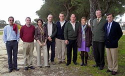  Profesores y expertos del master se reunieron en Mazagón (Huelva) para rematar todos los pormenores de este Master en gestión cinegética.