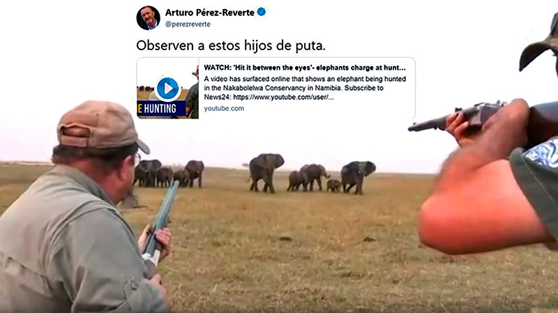  Polémica elefantes Pérez-Reverte