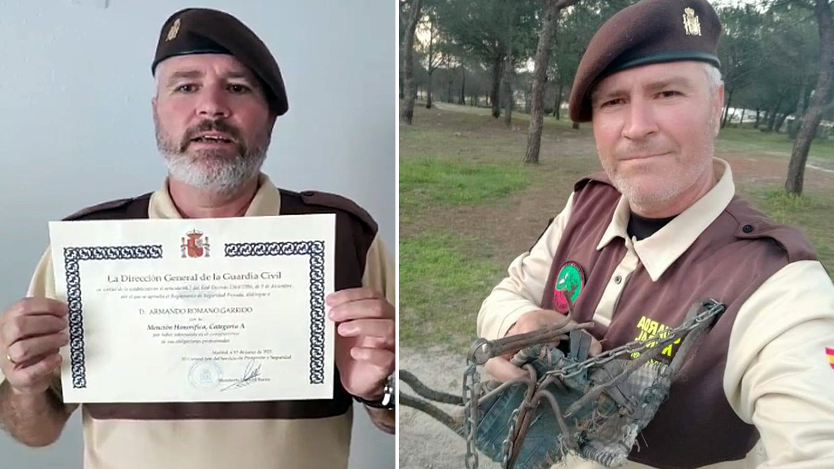  Armando Romano Guarda Rural condecodaro Mención Honorífica Guardia Civil