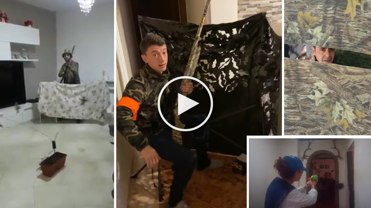  Cazadores graban vídeos de humor y caza en sus casas