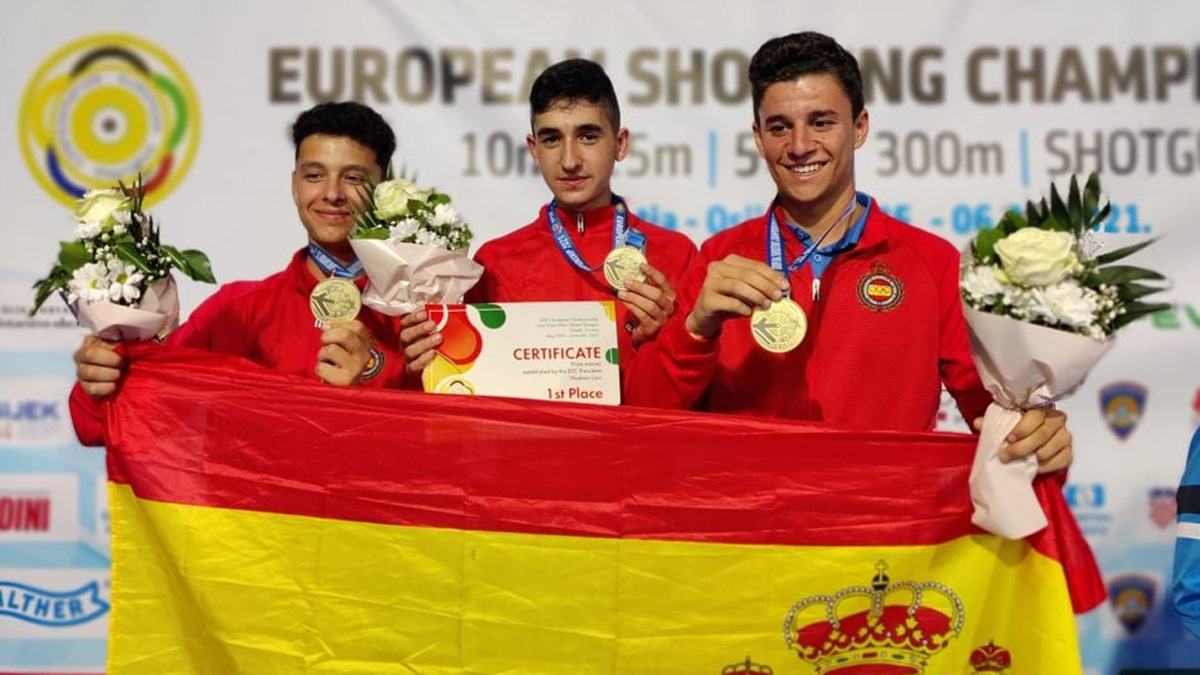  Equipo junior foso olímpico medalla oro campeonato Europa