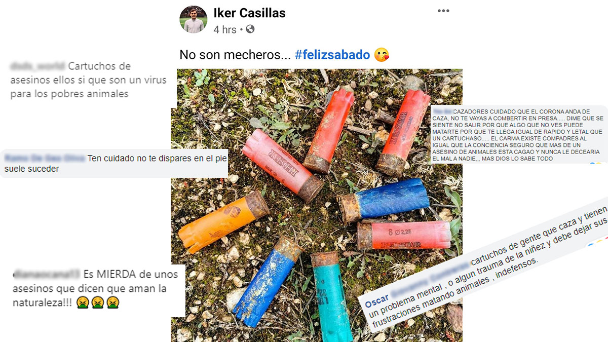  Iker casillas publica foto de cartuchos oxidados y despierta el odio anti caza