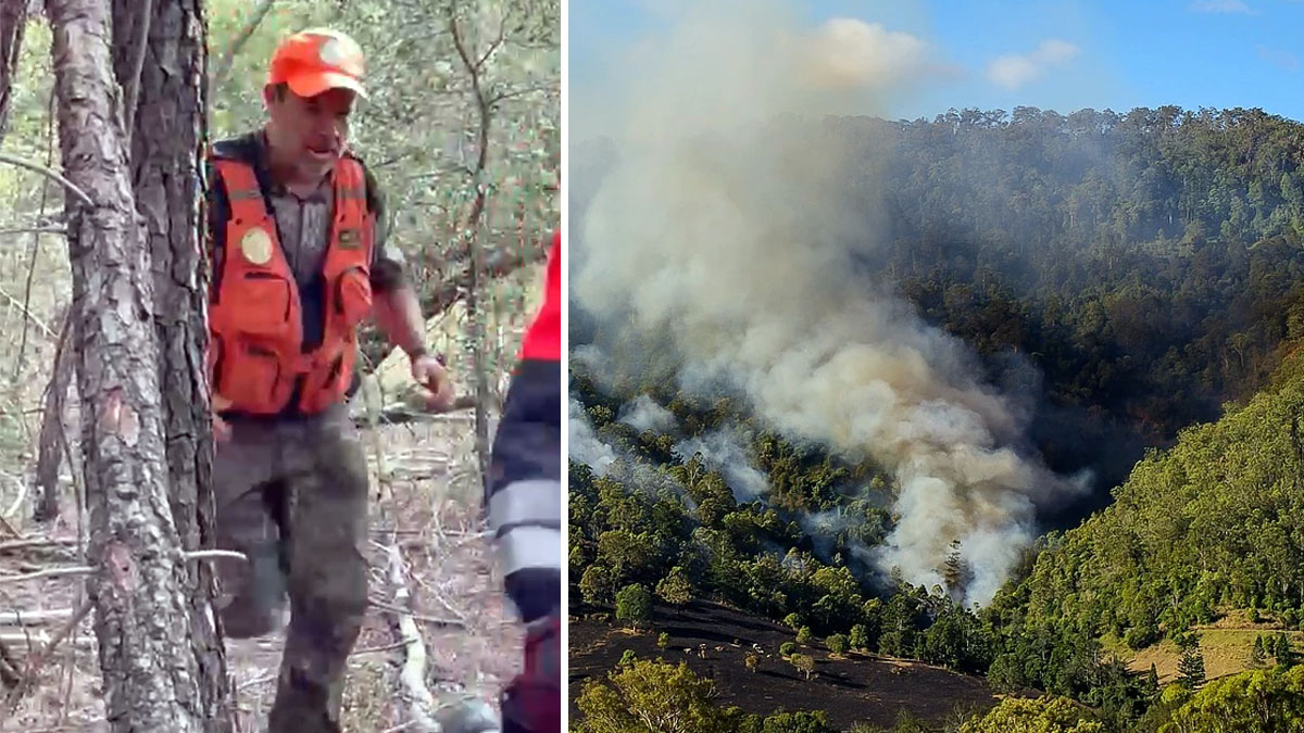  cazador ayuda apagar incendio