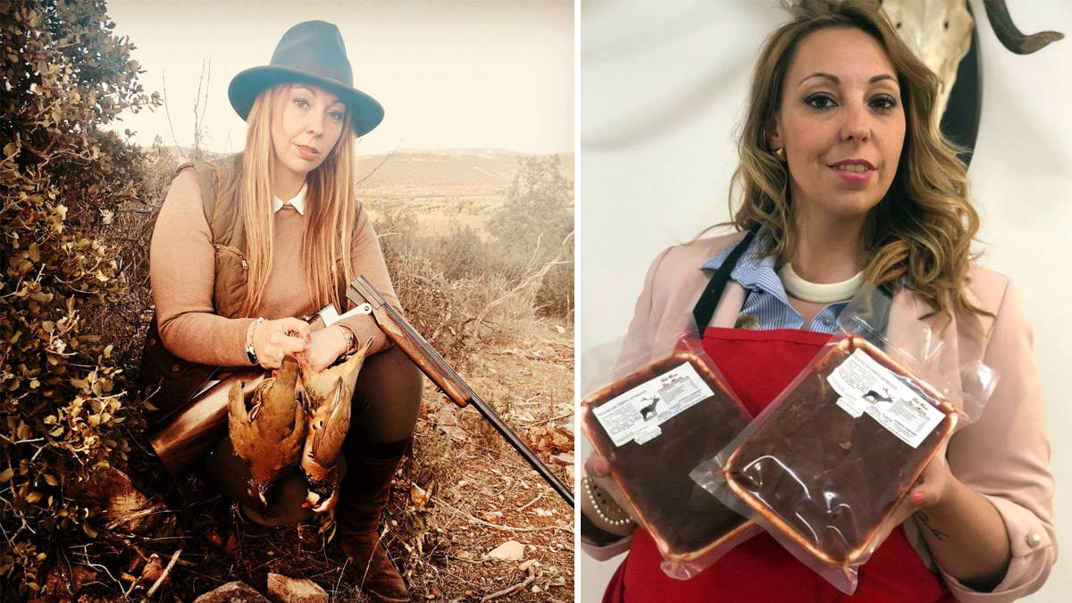 cazadora y empresaria de carne de caza Inés María Navas