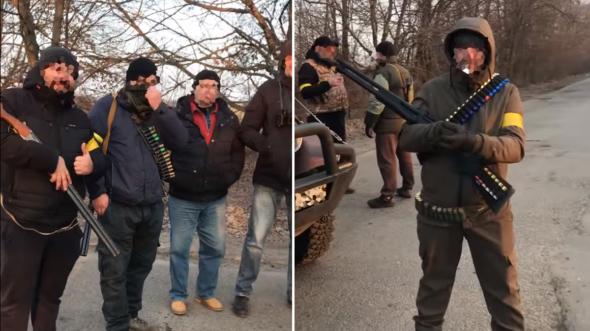   cazadores ucranianos se unen a la defensa del país del ataque ruso