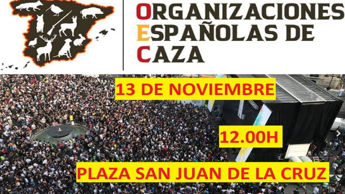  concentración cazadores 13 noviembre Madrid