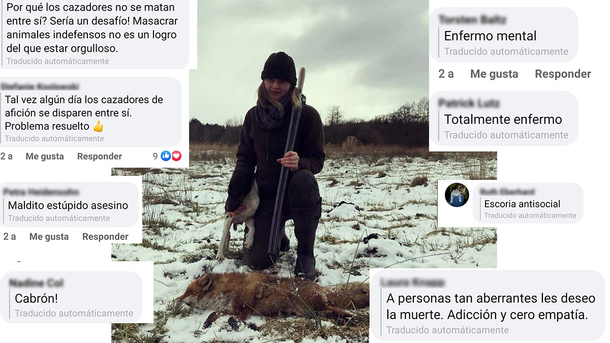  condenan 50 animalistas insultos cazadora