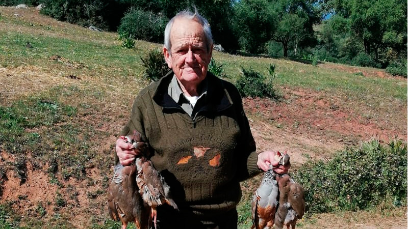   84 años y la pasión intacta por la caza