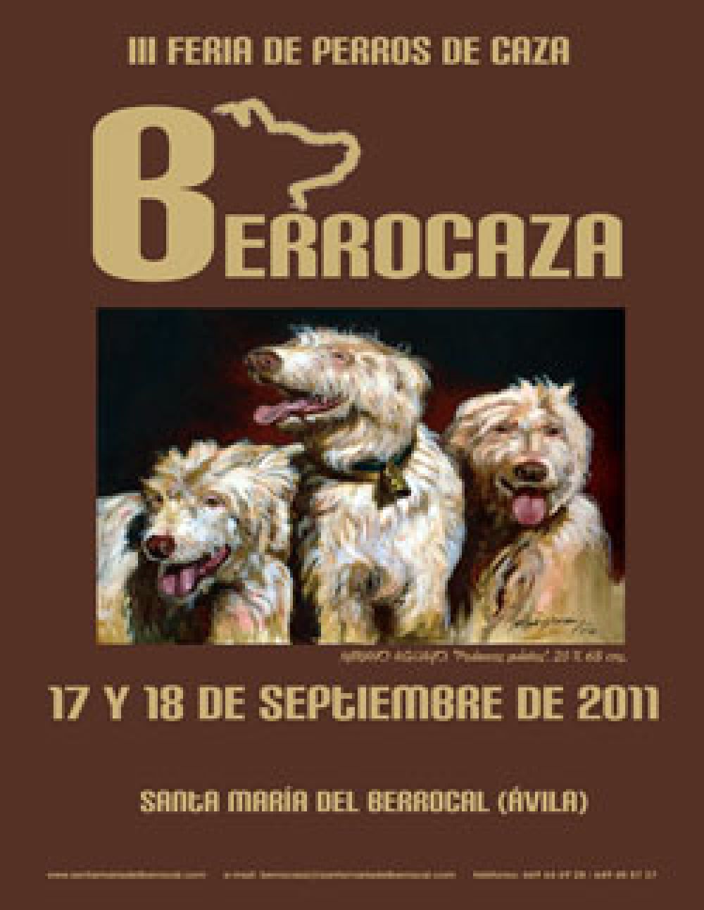 La III edición de la Feria de Perros de Caza ‘Berrocaza’ se celebrará el 17 y 18 de septiembre