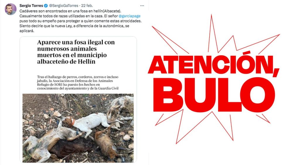 La Guardia Civil desmiente a Unidas Podemos y confirma que los animales muertos en una fosa común no tienen relación alguna con la caza