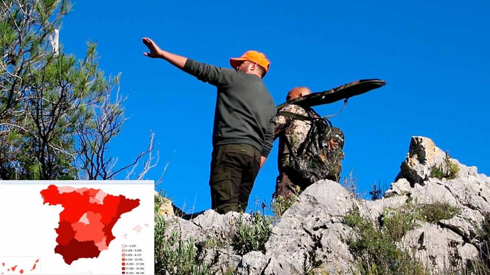 ¿Cuántos cazadores federados hay en España?