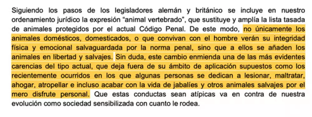 Publican el borrador de la reforma del Código Penal en maltrato animal con más sanciones y penas de cárcel