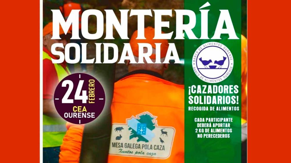 Montería solidaria: el 24 de febrero en Cea, Orense