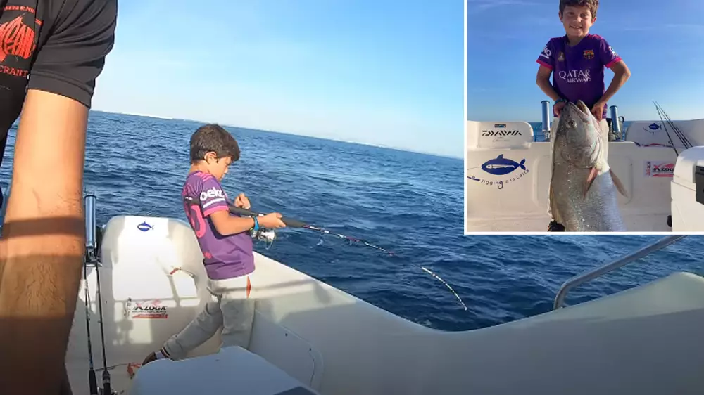 Un niño de 9 años pesca una corvina de 16 kilos, no te pierdas el vídeo