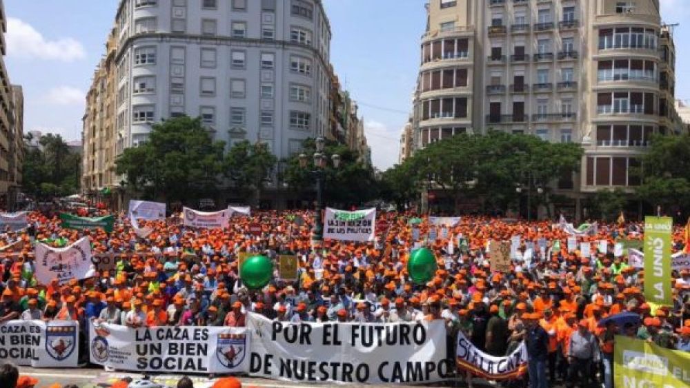 Los cazadores valencianos se manifestarán el 6 de mayo en Valencia en defensa de la caza