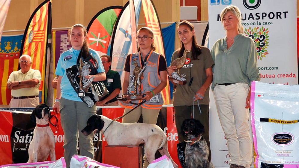 Pedro López, María Fernández y Carlos Tiburcio, campeones de España de Caza San Huberto