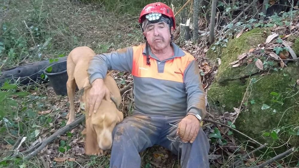 Un rehalero de 74 años arriesga su vida para salvar la de uno de sus perros