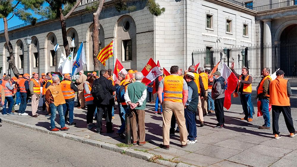 Comienzan a llegar cazadores a las puertas de MITECO para protestar por la protección de la codorniz