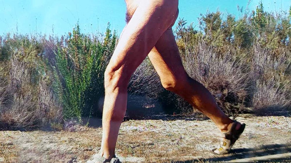 Desnudo corriendo por Doñana: una cámara de foto trampeo caza a un hombre en cueros
