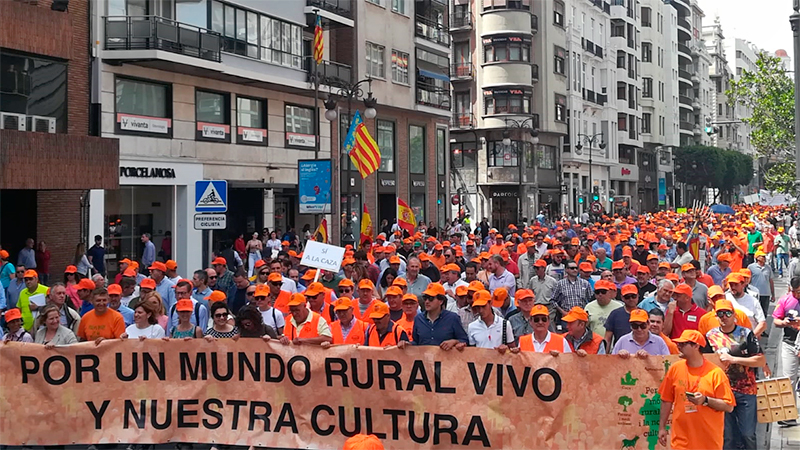  Manifestación Valencia caza