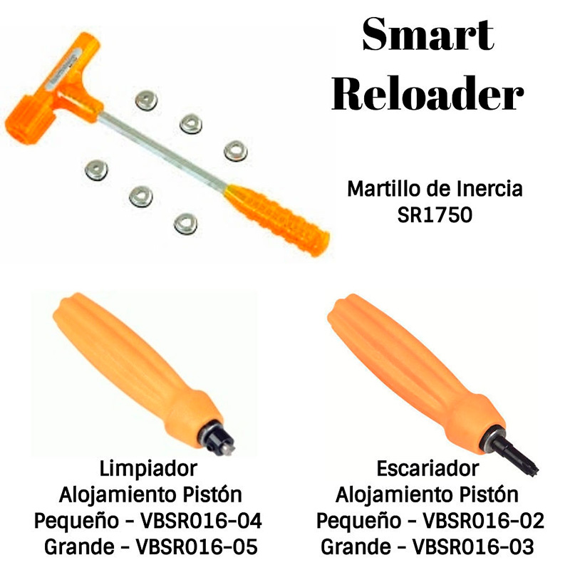   SmartReloader martillo, limpiador y escariador alojamiento del pistón